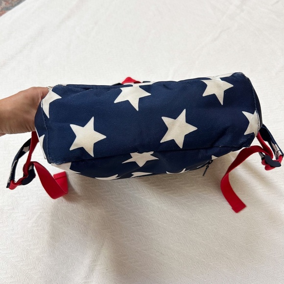 BODEN dragon navy backpack, green white stars - charming, playful, whimsical - Picture 15 of 16